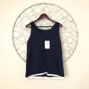 NWT theory smocked slip tank top
